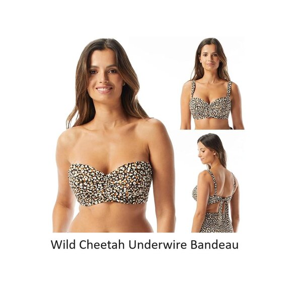 NWT Coco Reef Women Animal Print Bra Sized 32 34 36 38 C D DD E F $90 12HL694 - Picture 3 of 8